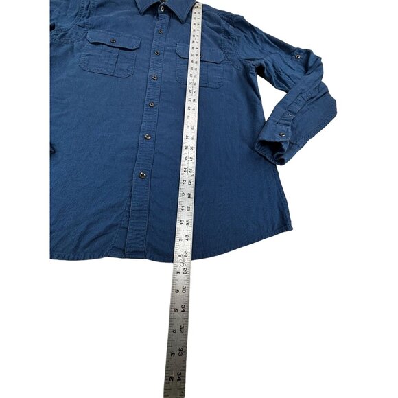 Rock & Republic Shirt Mens Size M Long Sleeve Blue Button-Up - Picture 5 of 7